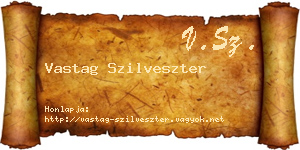 Vastag Szilveszter névjegykártya